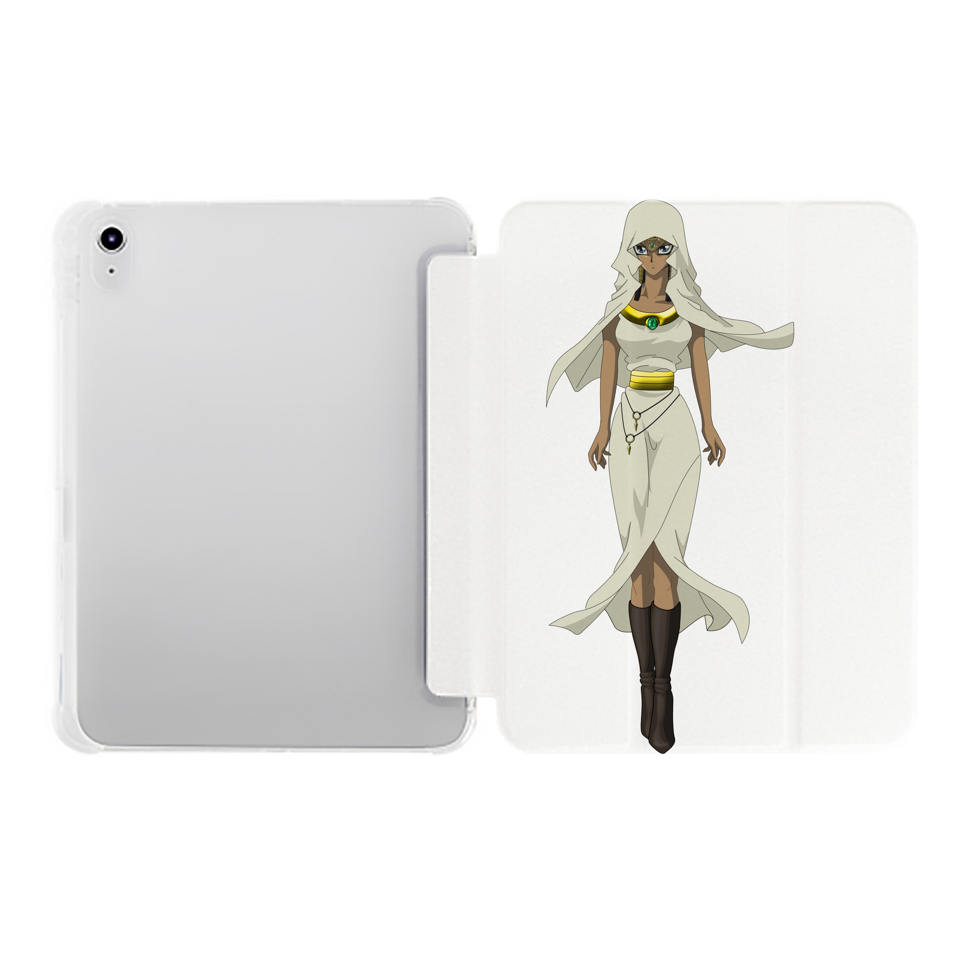 （画像用） 遊☆戯☆王 Yu-Gi-Oh! IPad ケース ペン収納付き 三つ折りスタンド PUレザー×シリコン 対応機種9.5/10.5/10.9インチ